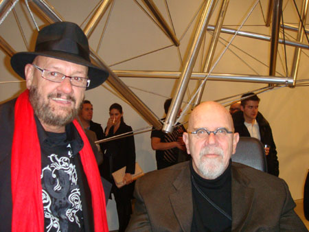Ronald Gosses with Chuck Close